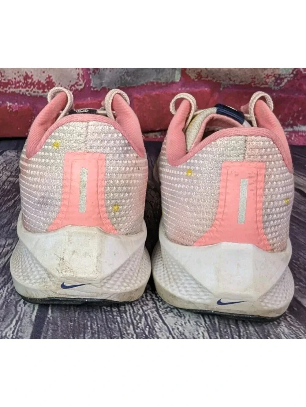 Nike Air Zoom Pegasus 40 Floral Watercolor Pearl Pink Running Shoes Women 8.5 40